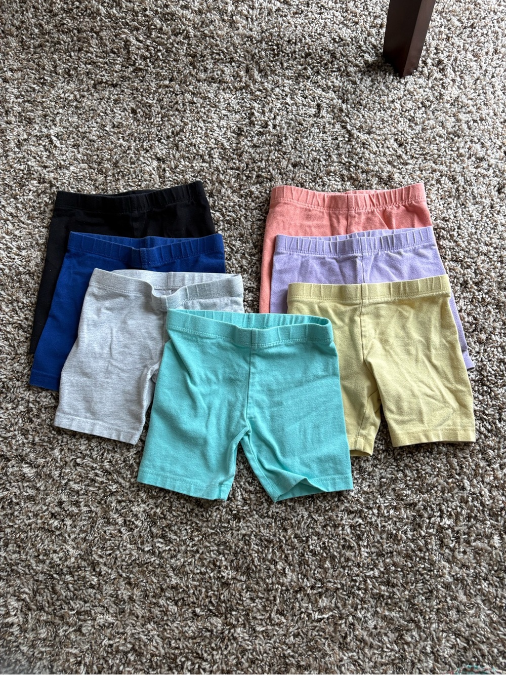 Children’s Place Toddler Bike Shorts Set of 7 - 18-24m